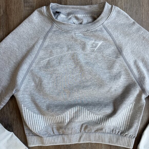 Gymshark Amplify Long Sleeve Crop Top XS/S - Picture 2 of 3